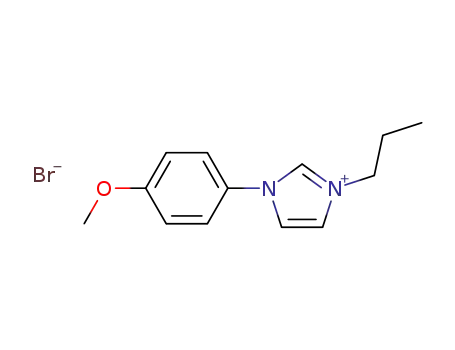 Molecular Structure of 1176198-81-4 (1-(4-methoxyphenyl)-3-propyl-1H-imidazolium bromide)