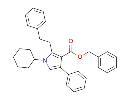 benzyl 1-cyclohexyl-2-phenethyl-4-phenyl-1H-pyrrole-3-carboxylate