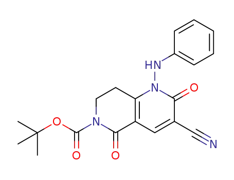 3-cyano-2,5-dioxo-1-phenylamino-1,5,7,8-tetrahydro-2H-[1,6]naphthyridine-6-carboxylic acid tert-butyl ester