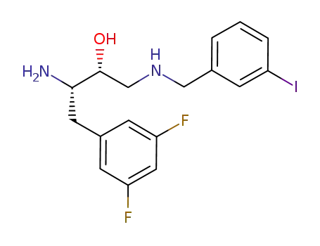 3-amino-4-(3,5-difluoro-phenyl)-1-(3-iodo-benzylamino)-butan-2-ol