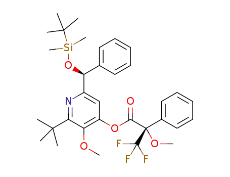 (S,S)-2-tert-butyl-6-[(tert-butyldimethylsilyloxy)phenylmethyl]-3-methoxypyridin-4-yl 3,3,3-trifluoro-2-methoxy-2-phenylpropanoate