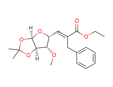 ethyl (E)-3-O-methyl-5,6-dideoxy-1,2-O-isopropylidene-6-C-phenylmethyl-α-D-xylo-hept-5-enofuranuronate