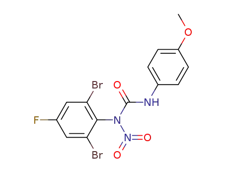 N-nitro-N-(2,6-dibromo-4-fluorophenyl)-N'-(4-methoxyphenyl)urea