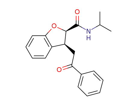 Molecular Structure of 1267588-05-5 ((2R,3S)-N-isopropyl-3-(2-oxo-2-phenylethyl)-2,3-dihydrobenzofuran-2-carboxamide)