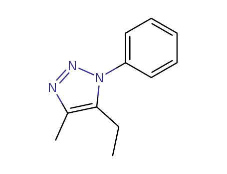 Molecular Structure of 51671-36-4 (5-ethyl-4-methyl-1-phenyl-1H-1,2,3-triazole)
