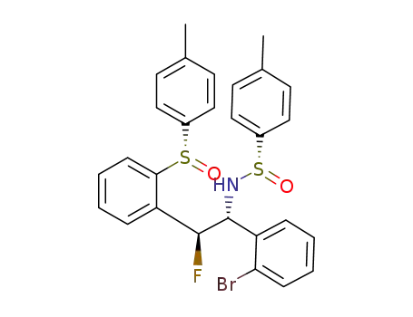 {N-[(1R,2S)-1-(2-bromophenyl)-2-fluoro-2-{2-[(S)-p-tolylsulfinyl]phenyl}]ethyl}-(S)-p-tolylsulfinamide