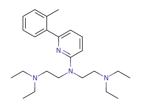 Molecular Structure of 1309609-66-2 (N<sub>1</sub>-(2-(diethylamino)ethyl)-N<sub>2</sub>,N<sub>2</sub>-diethyl-N<sub>1</sub>-(6-o-tolylpyridin-2-yl)ethane-1,2-diamine)