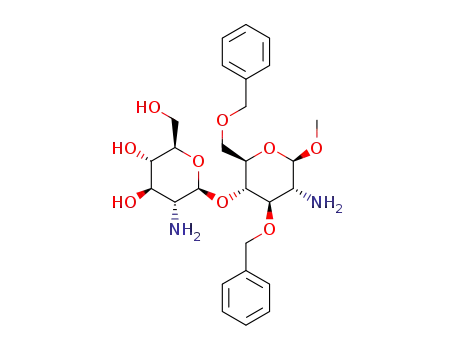 methyl 2-amino-2-deoxy-β-D-glucopyranosyl-(1->4)-2-amino-3,6-di-O-benzyl-2-deoxy-β-D-glucopyranoside