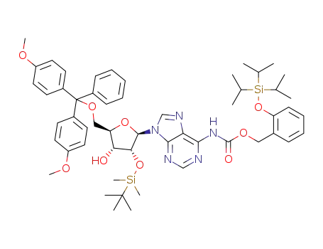 N<sub>6</sub>-{{{2-[(triisopropylsilyl)oxy]benzyl}oxy}carbonyl}-5'-O-(4,4'-dimethoxytrityl)-2'-O-(tert-butyldimethylsilyl)-adenosine