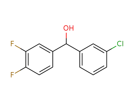 Molecular Structure of 844683-50-7 (3-CHLORO-3',4'-DIFLUOROBENZHYDROL)