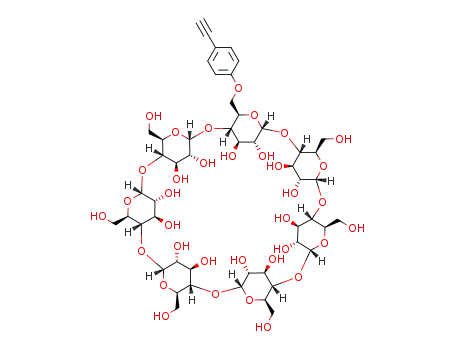 Molecular Structure of 1292778-82-5 ([(4-(6-β-cyclodextrin)oxy)phenyl]acetylene)