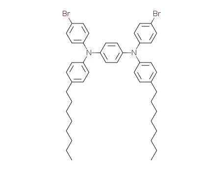 bis-N,N'-(4-octylphenyl)-bis-N,N'-(4-bromophenyl)-1,4-phenylenediamine