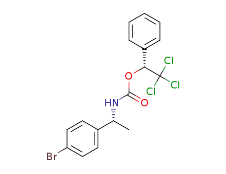 (R)-1-phenyl-2,2,2-trichloroethyl (R)-1-(4-bromophenyl)ethylcarbamate