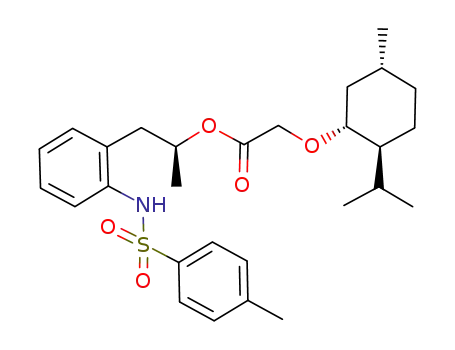(2S)-1-[2-(4-methylphenylsulfonamido)phenyl]-2-propanyl 3-[(1R,2S,5R)-2-isopropyl-5-methylcyclohexyloxy]acetate