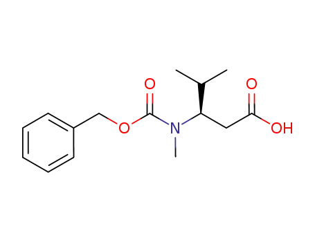 Molecular Structure of 914939-75-6 ((3S)-4-methyl-3-(methyl{[(phenylmethyl)oxy]carbonyl}amino)pentanoic acid)