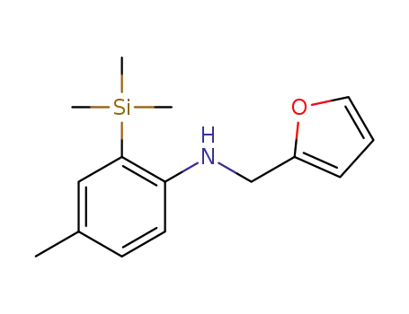 N-(furan-2-ylmethyl)-4-methyl-2-(trimethylsilyl)aniline