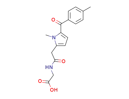 Molecular Structure of 87344-05-6 (Tolmetin glycinamide)