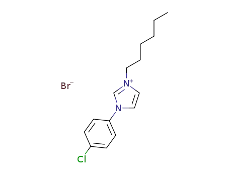 1-(4-chlorophenyl)-3-hexyl-1H-imidazolium bromide
