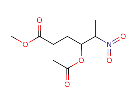 methyl 5-nitro-4-acetoxyhexanoate
