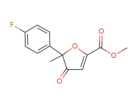 5-(4-fluoro-phenyl)-5-methyl-4-oxo-4,5-dihydro-furan-2-carboxylic acid methyl ester