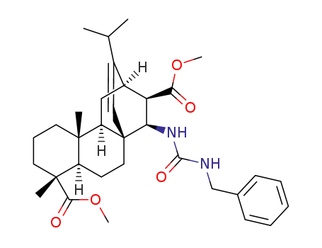 dimethyl (1R,4aR,7R,8R)-8-(3-benzylureido)-6,8a-(11-isopropyletheno)-1,4a-dimethyltetradecahydrophenanthrene-1,7-dicarboxylate