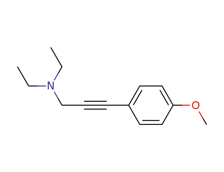 Molecular Structure of 51945-21-2 (N,N-diethyl-3-(4-methoxyphenyl)prop-2-yn-1-amine)