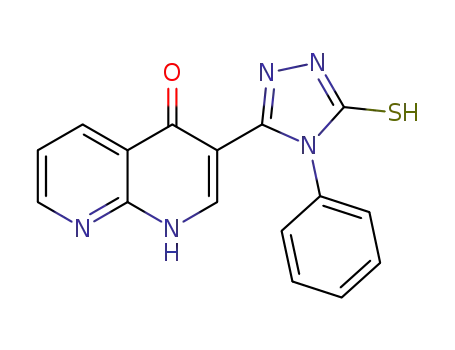3-(5-mercapto-4-phenyl-4H-1,2,4-triazol-3-yl)-1,8-naphthyridin-4(1H)-one