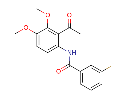 N-(2-acetyl-3,4-dimethoxy-phenyl)-3-fluorobenzamide