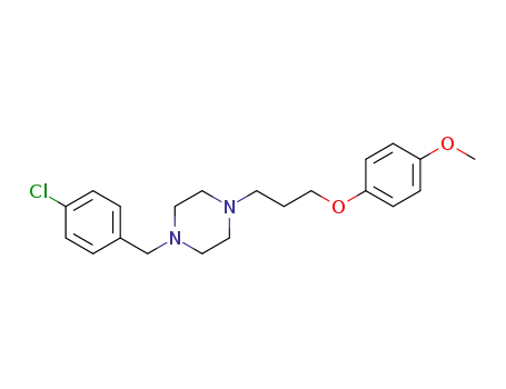 Molecular Structure of 1364171-37-8 (1-(4-chlorobenzyl)-4-(3-(4-methoxyphenoxy)propyl)piperazine)