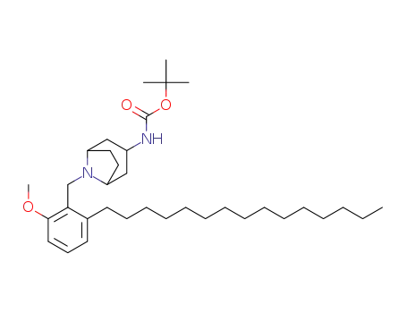 tert-butyl 8-(2-methoxy-6-pentadecylbenzyl)-8-azabicyclo[3,2,1]octan-3-ylcarbamate