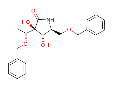 2-Pyrrolidinone,
3,4-dihydroxy-3-[(1R)-1-(phenylmethoxy)ethyl]-5-[(phenylmethoxy)methyl
]-, (3S,4S,5S)-