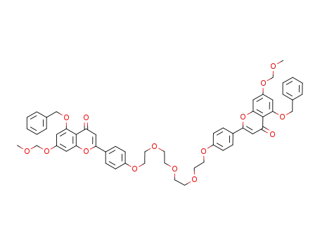 1,13-bis[4-((5-benzyloxy-7-methoxymethoxy)-4H-chromen-4-on-2-yl)phenyl]-1,4,7,10,13-pentaoxatridecane