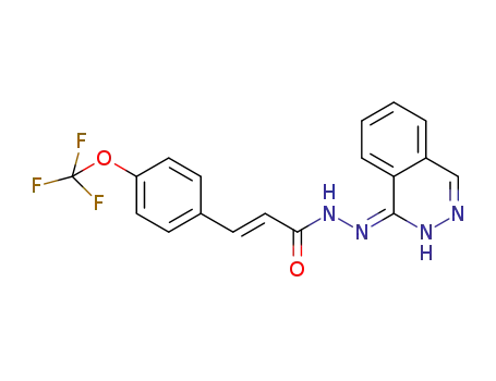 (2E,N',E)-3-(4-trifluoromethoxyphenyl)-N'-[phthalazin-1-(2H)-ylidiene]acrylohydrazide