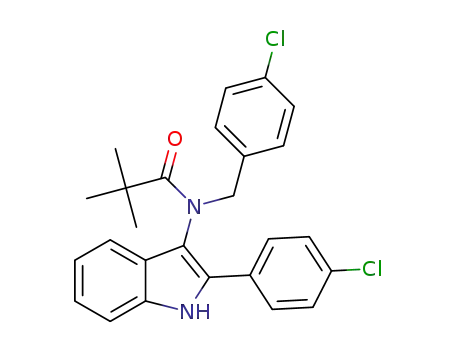 N-(4-chlorobenzyl)-N-(2-p-chlorophenyl-1H-indol-3-yl)-pivalamide
