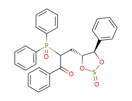 (2RS,2'RS,4'R,5'R)-2-diphenylphosphinoyl-3-(2'-oxo-5'-phenyl-[1',3',2']dioxathiolan-4'-yl)-1-phenyl-propan-1-one