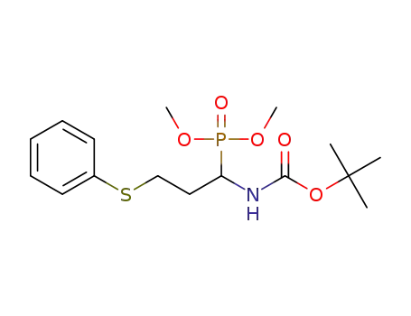 dimethyl [(RS)-1-(tert-butoxycarbonylamino)-3-(phenylsulfanyl)propyl]phosphonate