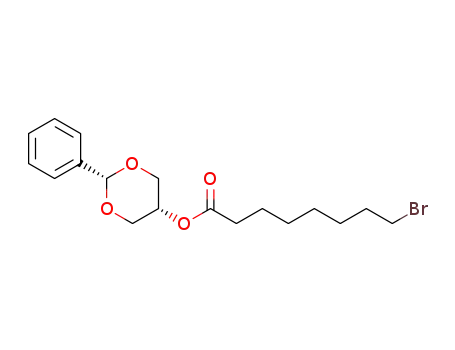 Molecular Structure of 1350724-06-9 (cis-2-phenyl-1,3-dioxan-5-yl 8-bromooctanoate)
