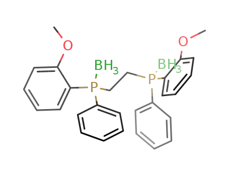 Molecular Structure of 131830-91-6 ((1R,2R)-BIS[(2-METHOXYPHENYL)PHENYLPHOSPHINO]ETHANE DIBORANE)