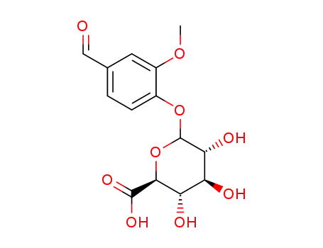 Molecular Structure of 96107-45-8 (4-formyl-2-methoxyphenyl beta-D-glucopyranosiduronic acid)