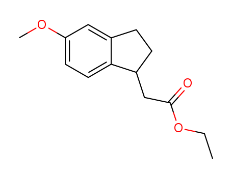 1H-INDENE-1-ACETIC ACID, 2,3-DIHYDRO-5-METHOXY-, ETHYL ESTER