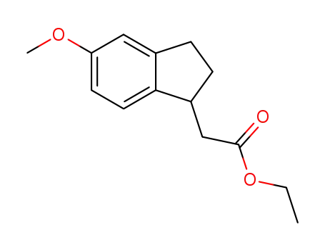 1H-INDENE-1-ACETIC ACID, 2,3-DIHYDRO-5-METHOXY-, ETHYL ESTER