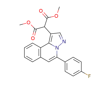 dimethyl 2-(5-(4-fluorophenyl)pyrazolo[5,1-a]isoquinolin-1-yl)malonate