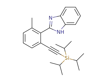 2-(2-methyl-6-((triisopropylsilyl)ethynyl)phenyl)-1H-benzo[d]imidazole