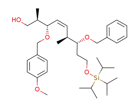 (2R,3S,6S,7R)-7-benzyloxy-3-(p-methoxybenzyloxy)-2,6-dimethyl-9-(triisopropylsiloxy)-cis-4-nonen-1-ol