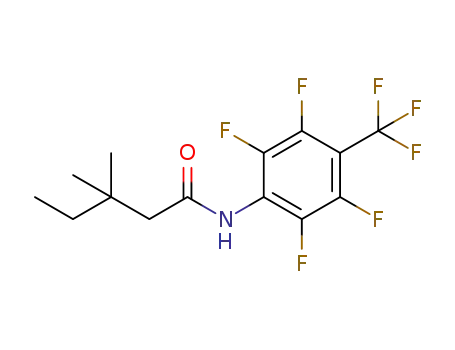 3,3-dimethyl-N-(2,3,5,6-tetrafluoro-4-(trifluoromethyl)phenyl)pentanamide