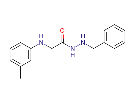 Molecular Structure of 1463964-86-4 (N'-benzyl 2-(m-tolylamino)acetohydrazide)