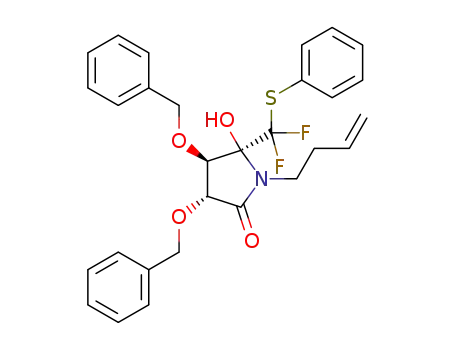 (3R,4R,5S)-3,4-bis(benzyloxy)-1-(but-3-enyl)-5-(difluoro(phenylthio)methyl)-5-hydroxypyrrolidin-2-one