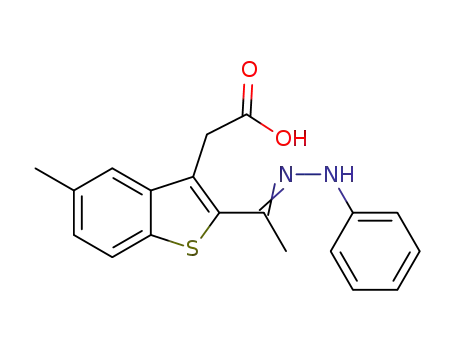 {2-acetyl-5-methyl-1-benzothien-3-yl}acetic acid phenylhydrazone