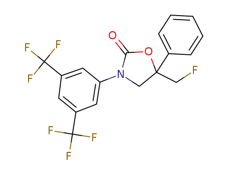 3-[3,5-bis(trifluoromethyl)phenyl]-5-fluoromethyl-5-phenyloxazolidin-2-one