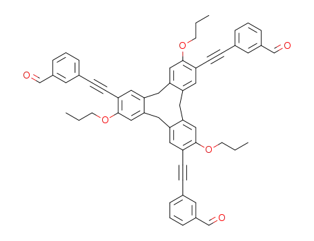 (±)-2,7,12-tris(propyloxy)-3,8,13-tris[(3-formylphenyl)ethynyl]-10,15-dihydro-5H-tribenzo[a,d,g]cyclononene